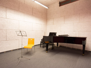 music practice room at the ÖJAB-Haus Johannesgasse.