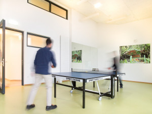 Table tennis room at the ÖJAB-Greenhouse.
