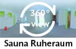 360-Grad-Aufnahme: Sauna Ruheraum