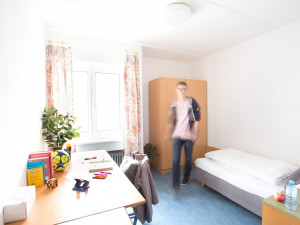 Einbettzimmer im ÖJAB-Haus Mödling.