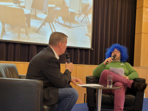 Dieter Fröhlich und Andreas Gruber auf der Bühne