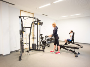 Fitness room at the ÖJAB-Haus Steiermark.