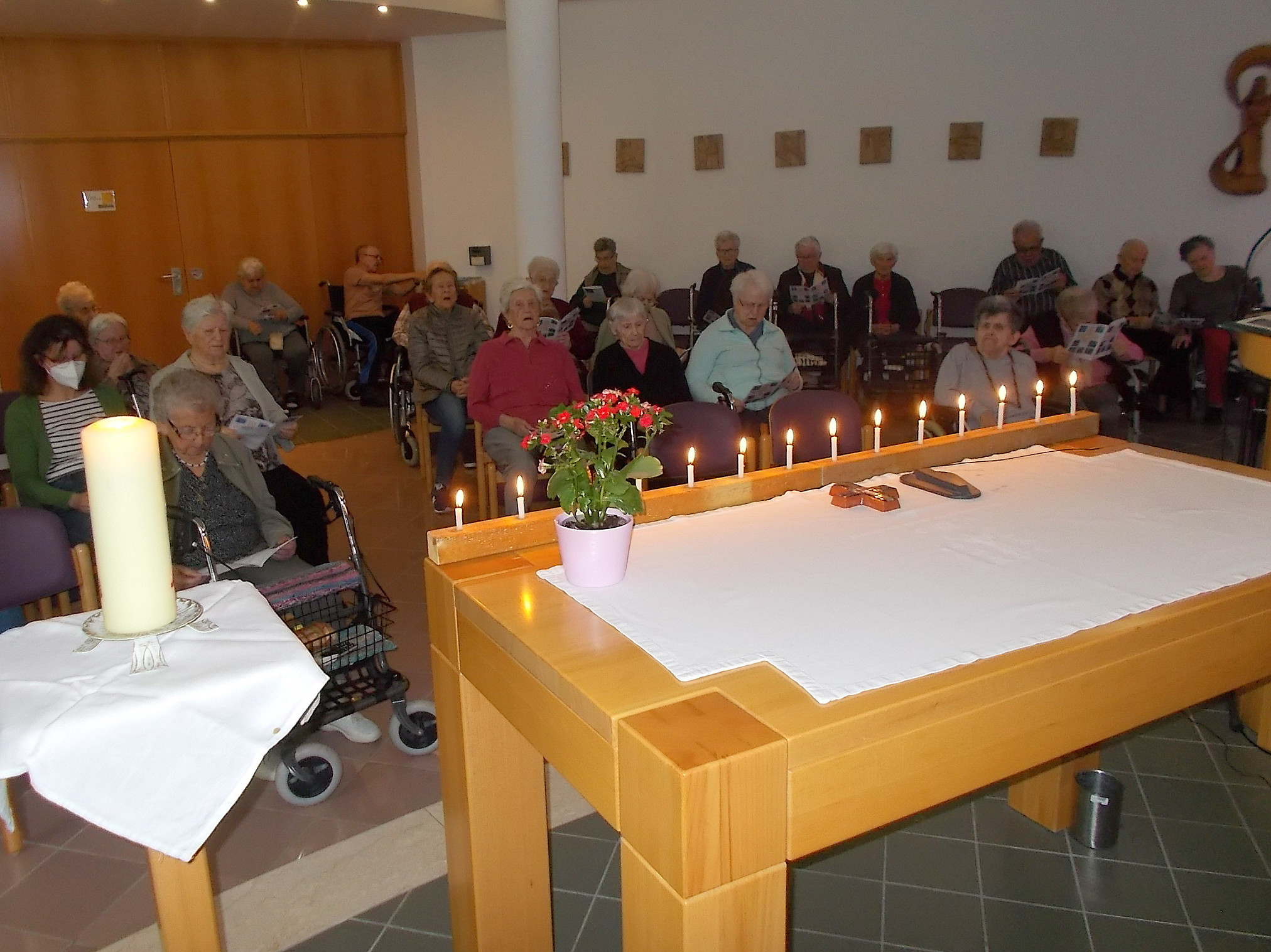 Gottesdienst im ÖJAB-Haus St. Franziskus.