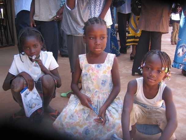 Group of girls in Burkina Faso