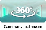 360-view communal bathroom