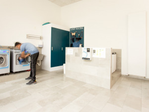 Laundry room of the ÖJAB-Greenhouse.