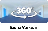 360-Grad-Aufnahme: Sauna Vorraum