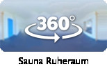 360-Grad-Aufnahme: Sauna Ruheraum