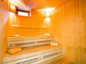 Sauna of the ÖJAB-Haus Liesing.