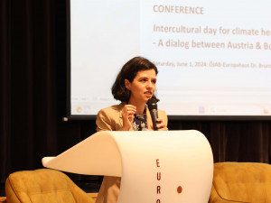 Keynotespeakerin Huem Otero García, Die Grünen, Umweltsprecherin der Grünen Wiens, Landtagsabgeordnete. 
