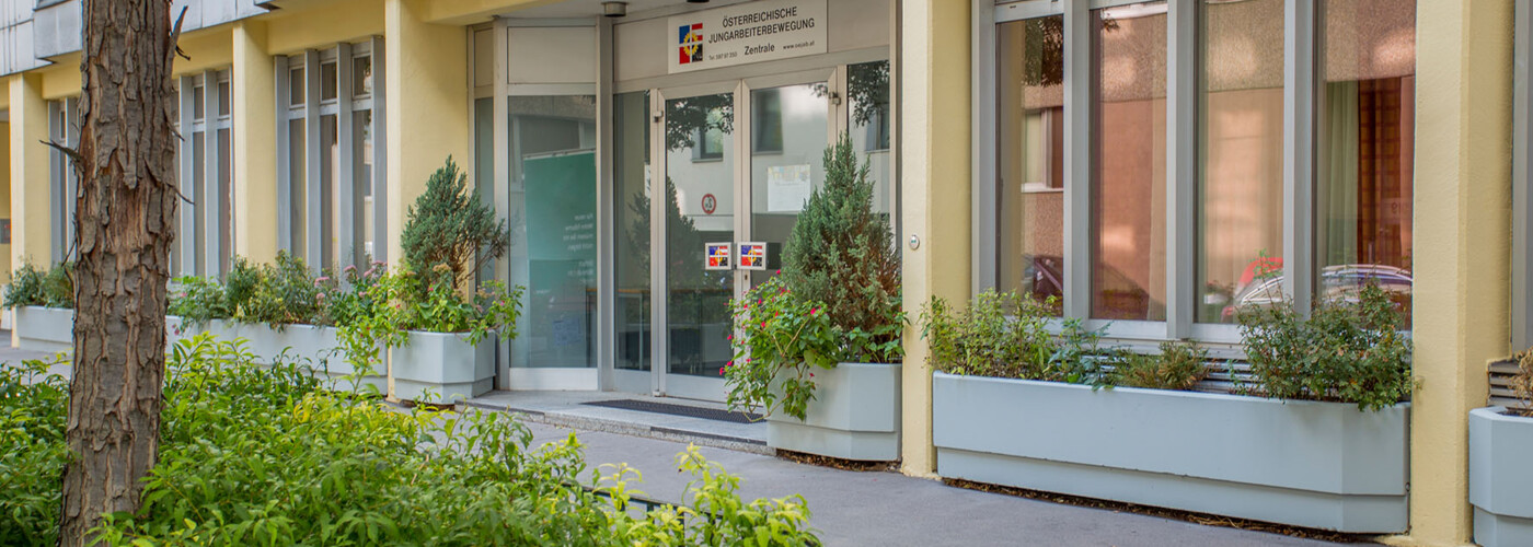 Außenaufnahme der Zentralen Geschäftsstelle der ÖJAB in Wien.