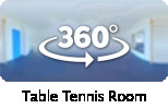 360-view of a Communal Room with Table Tennis.