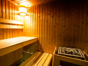 Sauna des ÖJAB-Hauses Donaufeld.