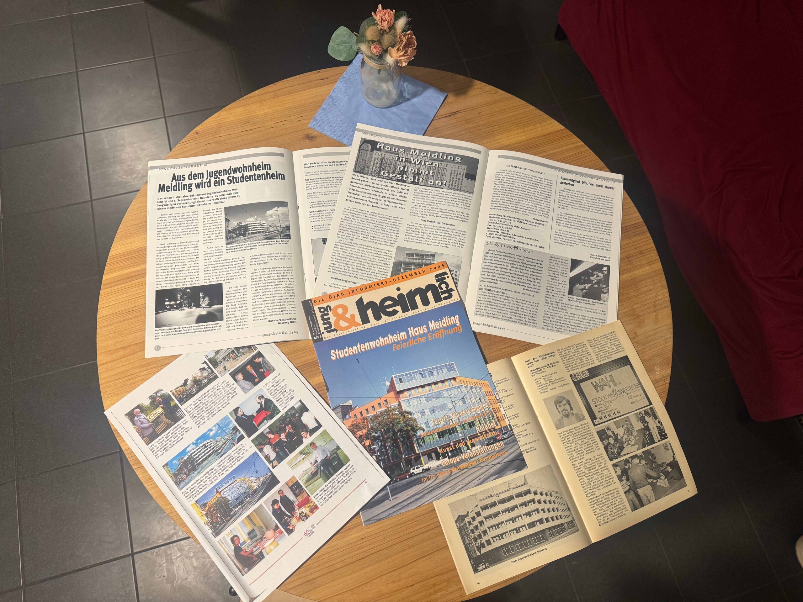 Alte Ausschnitte von der damaligen Zeitschrift "jung & heimlich".