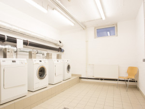 Laundry room of the ÖJAB-Haus Liesing.