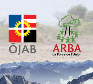 Symbolbild mit Logos von ÖJAB und ARBA.