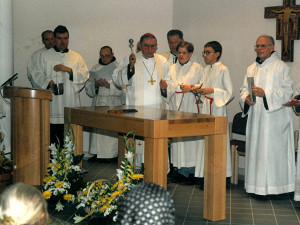 Segnung der Kapelle am 9. Oktober vor 27 Jahren.
