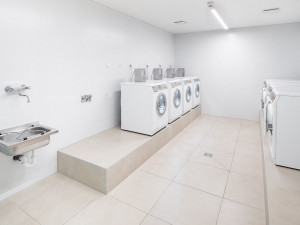 Laundry room at the ÖJAB-Haus Niederösterreich 1. Foto: myNext.