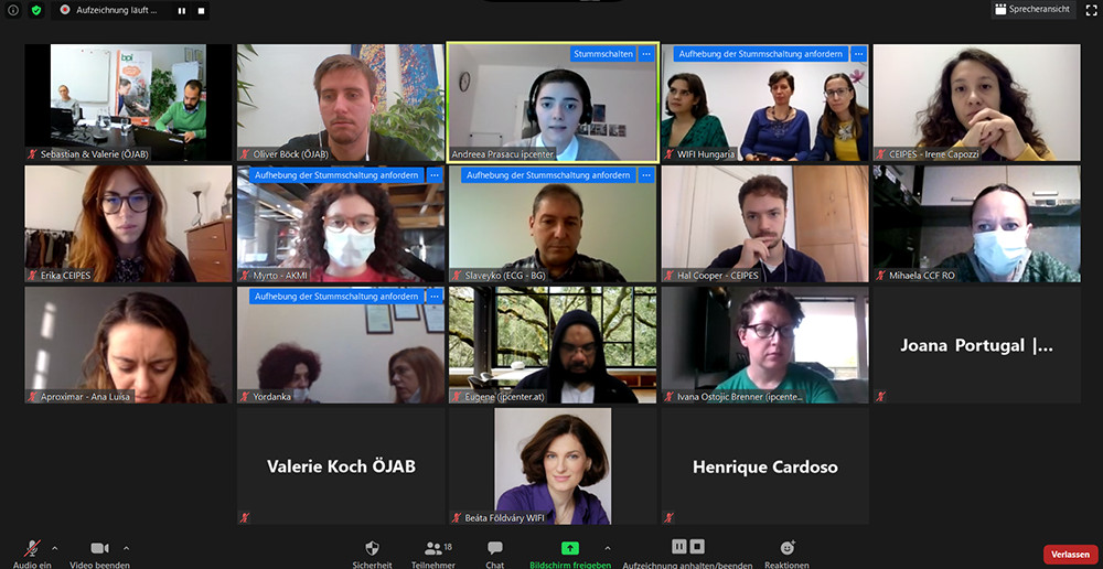 EUpTrain-Attendees at a Online-Conference.