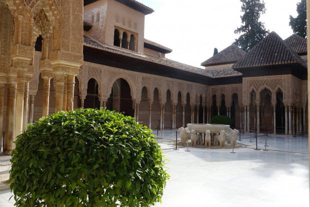 Löwenhof, Alhambra in Granada. Foto: Ottilie Reinfeld. 