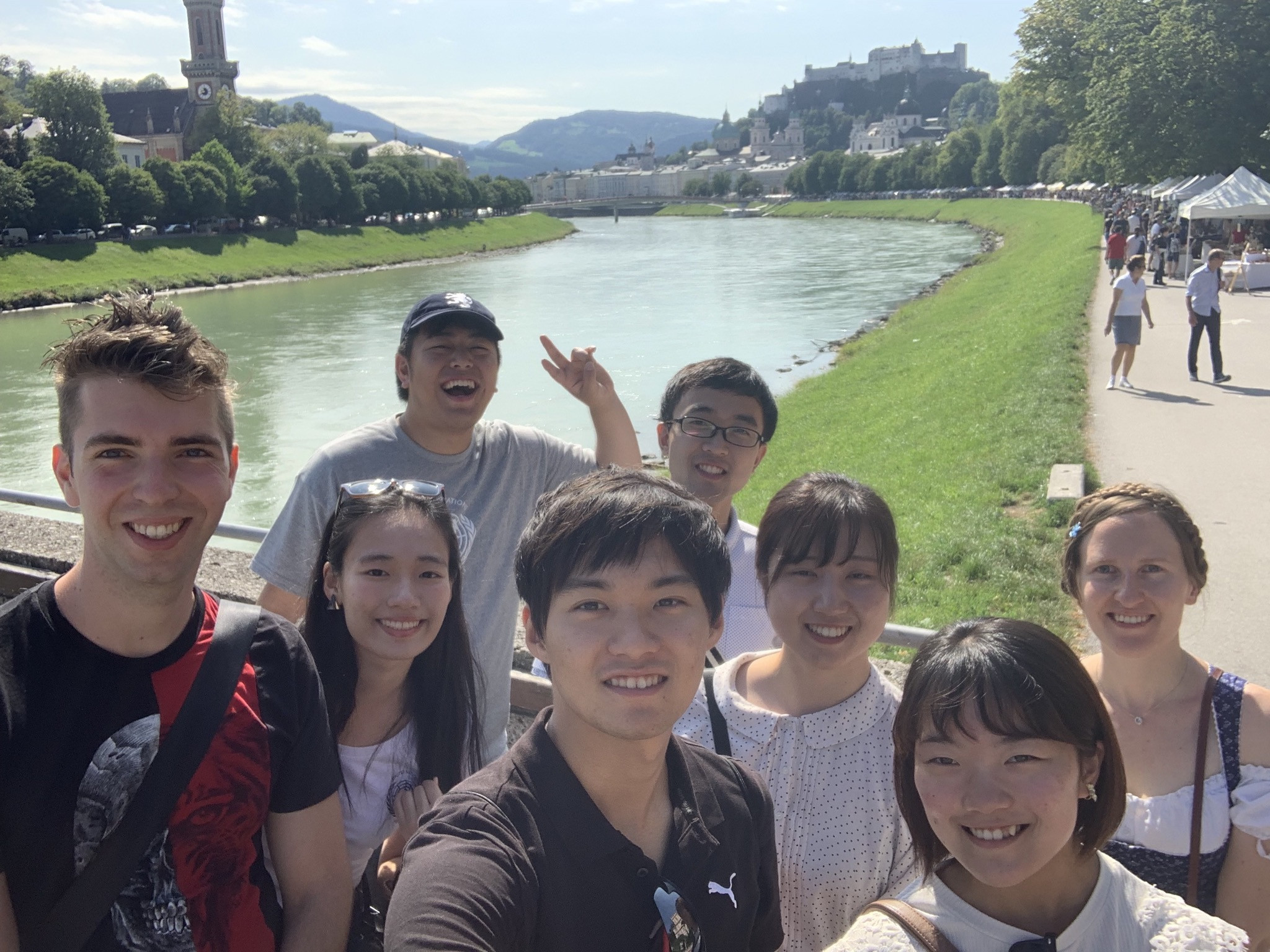 Japanese students visiting Austria in 2019. Photo: Yasuaki Kimoto