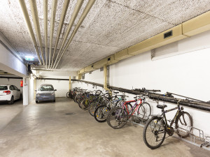 Bicycle storage space of the ÖJAB-Haus Niederösterreich 2.