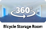 360° view of bicycle storage room