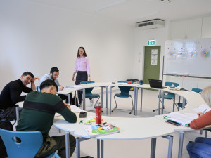 Seminarraum mit Klimaanlage im der neuen Einrichtung am Lebenscampus.