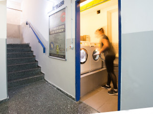 Laundry room of the ÖJAB-Haus Niederösterreich.