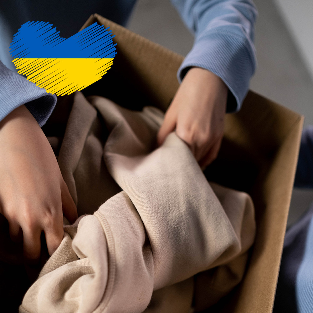 Symbolbild Sachspenden für die Ukraine