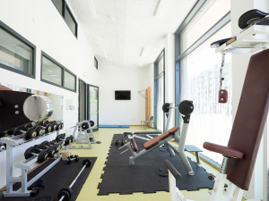 Fitness room of the ÖJAB-Greenhouse.