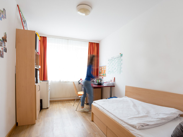 Einbettzimmer des ÖJAB-Hauses Burgenland 3.