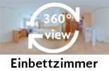 360-Grad-Aufnahme: Einbettzimmer