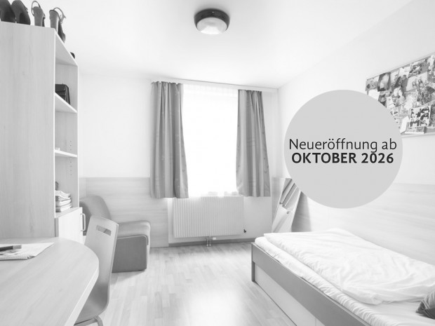 Einbettzimmer im ÖJAB-Haus Dr. Rudolf Kirchschläger.