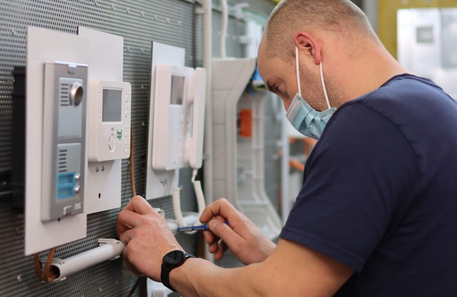 Teilnehmer der Elektrotechnik-Fortbildung