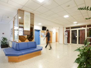 Foyer of the ÖJAB-Haus Dr. Rudolf Kirchschläger.