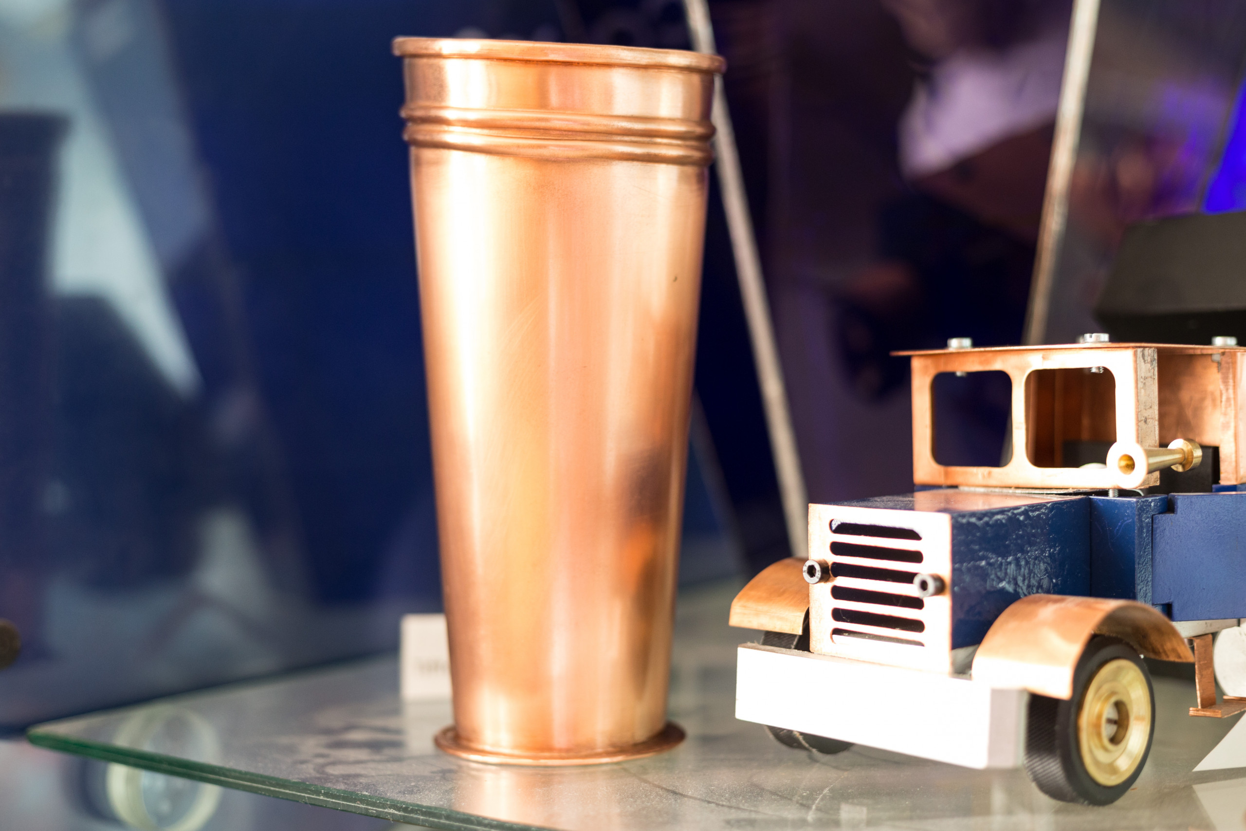 Objects produced by apprentices at the BPIs Department of Metal Technology.