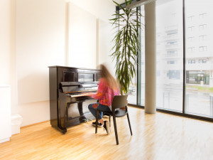 Music practicing room of the ÖJAB-Greenhouse.