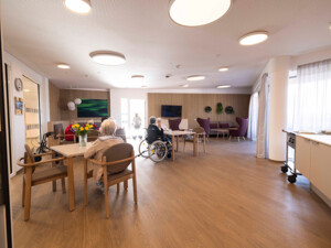 Blick in einen Gemeinschaftsraum im Neubau des Hauses. Foto: ÖJAB / Erika Mayer.