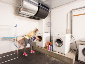 Laundry room of the ÖJAB-Haus Burgenland 1.