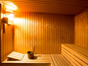 Sauna of the ÖJAB-Haus Salzburg in Vienna.