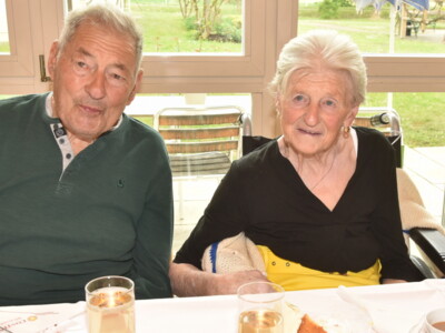Am 59. Hochzeitstag von Stefan und Elfriede Schmidt 79 Jahre