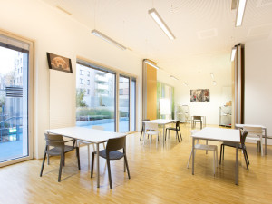 Lecture room at the ÖJAB-Greenhouse.