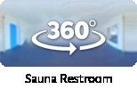 360° view of sauna restroom