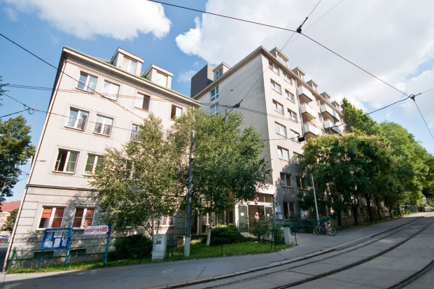 Außenaufnahme des ÖJAB-Hauses Neumargareten