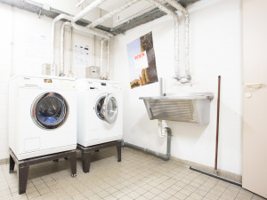 Laundry room of the ÖJAB-Haus Dr. Rudolf Kirchschläger.