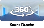 360-Grad-Aufnahme: Sauna Dusche