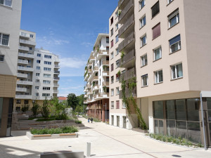 ÖJAB-Haus Remise on the modern and green Hermi-Hirsch-Weg.