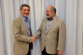 ÖJAB-Präsident Günther Schlicker (links) und ÖJAB-Ehrenpräsident Wilhelm Perkowitsch