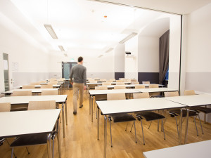 Lecture room of the ÖJAB-Haus Graz.